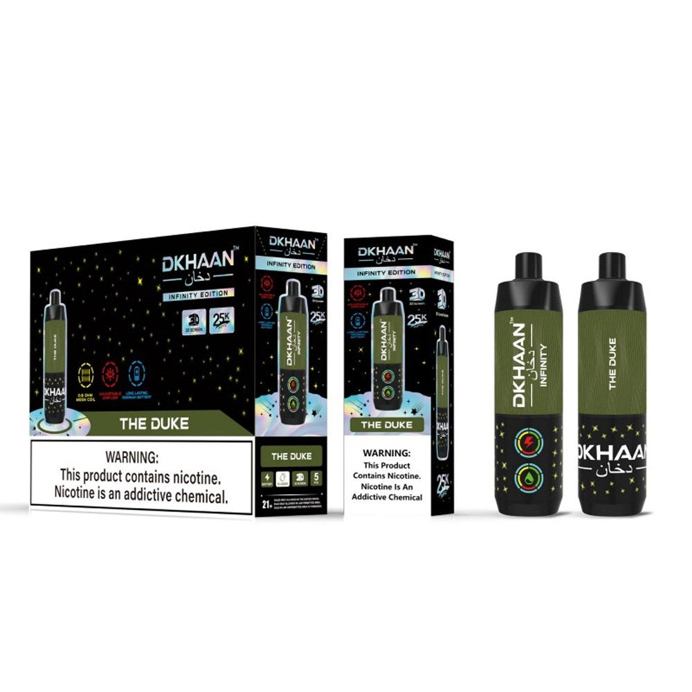 DKHAAN 5% NIC 25KPUFFS DISPOSABLE - THE DUKE