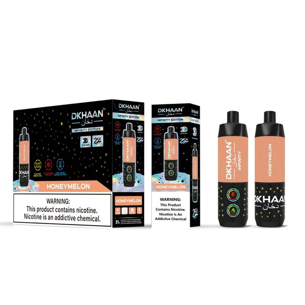 DKHAAN 5% NIC 25KPUFFS DISPOSABLE - HONEY MELON