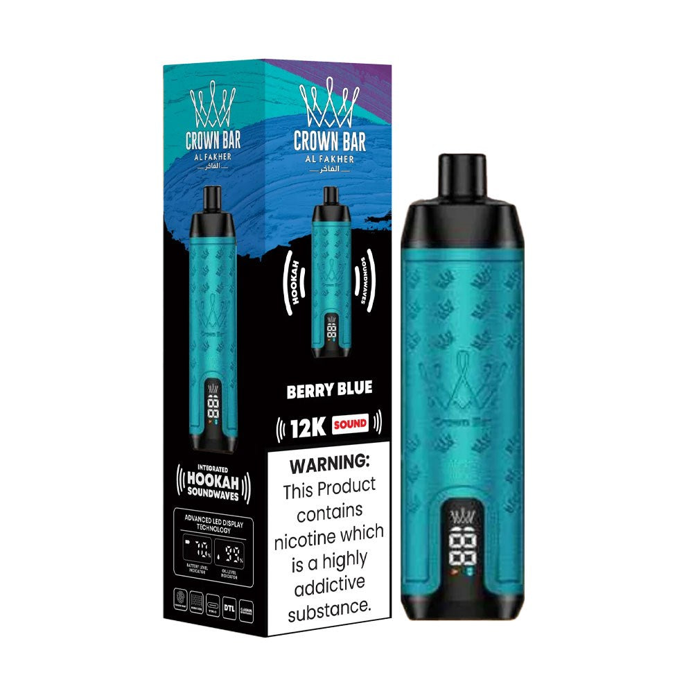 ALFAKHER CROWN BAR 5%NIC 12000PUFFS - BERRY BLUE
