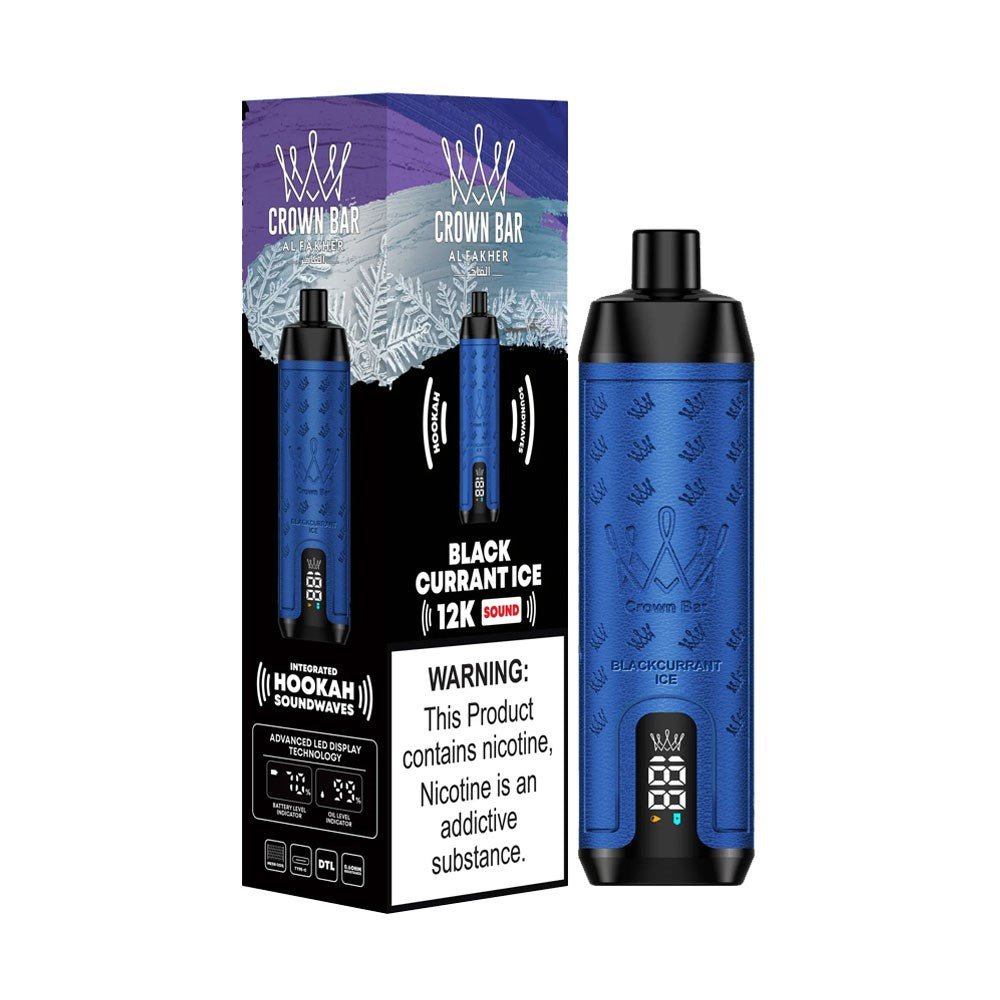 ALFAKHER CROWN BAR 5%NIC 12000PUFFS - BLACK CURRANT ICE