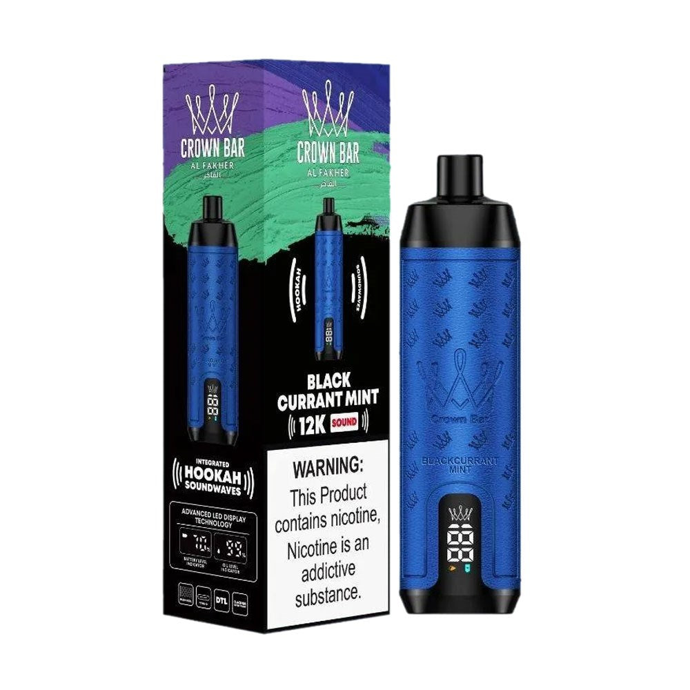 ALFAKHER CROWN BAR 5%NIC 12000PUFFS - BLACK CURRANT MINT
