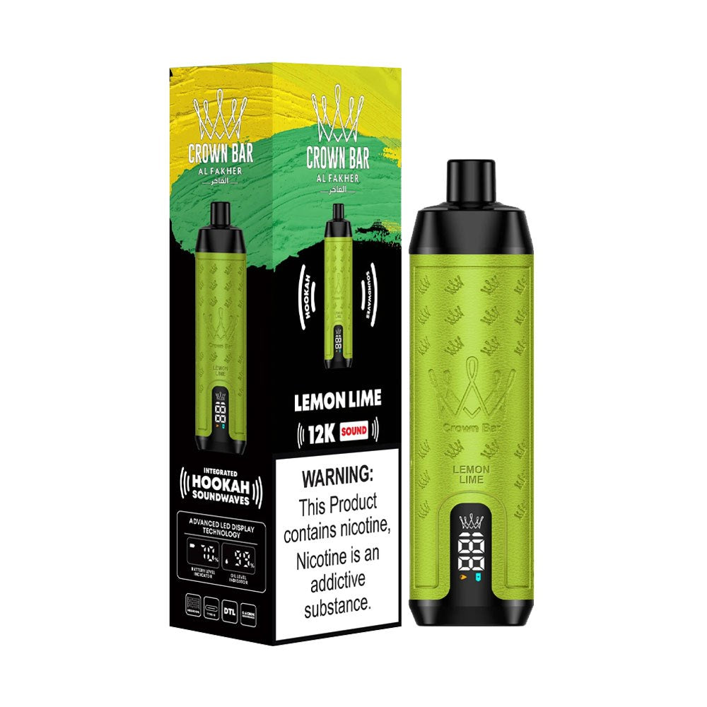 ALFAKHER CROWN BAR 5%NIC 12000PUFFS - LEMON LIME