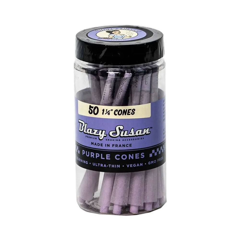 BLAZY SUSAN 1 1/4 PURPLE JAR CONES
