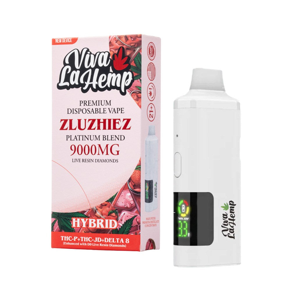VIVA LA HEMP PLATINUM BLEND 9000MG DISPOSABLE INDICA - ZLUZHIEZ