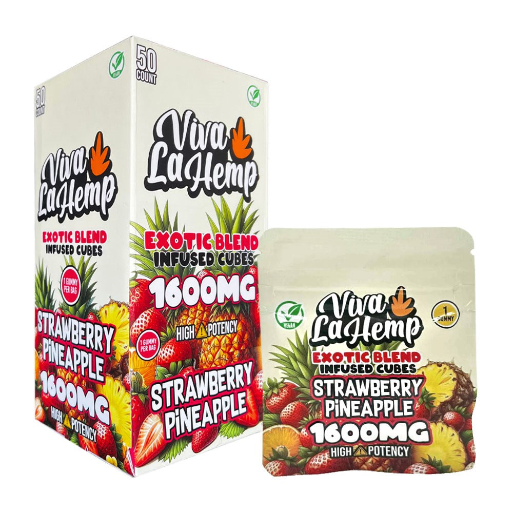 VIVA LA HEMP 1600MG GUMMIES - STRAW PINEAPPLE