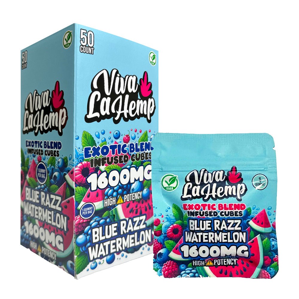 VIVA LA HEMP 1600MG GUMMIES - BLUE RAZZ WATERMELON