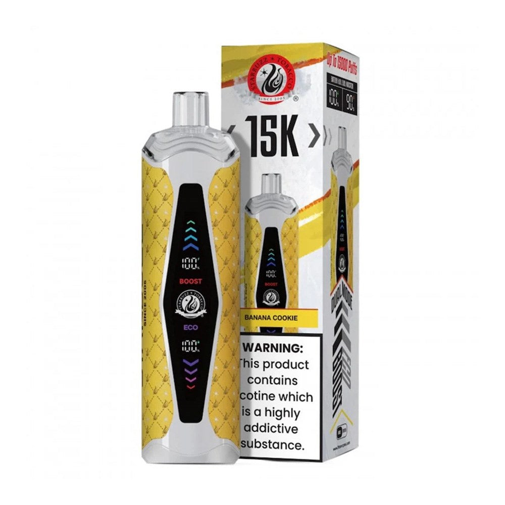 STARBUZZ 15KPUFFS HOOKAH VAPE - BANANA COOKIES