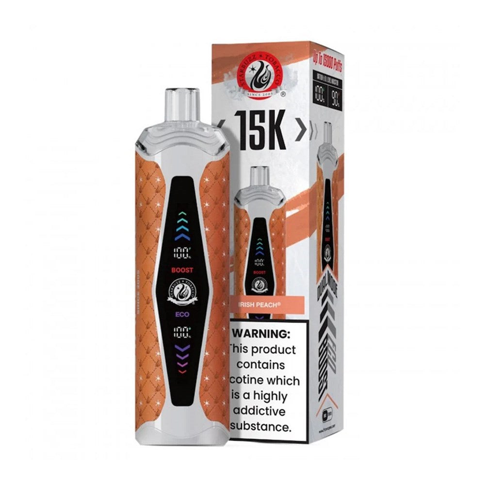 STARBUZZ 15KPUFFS HOOKAH VAPE - IRISH PEACH