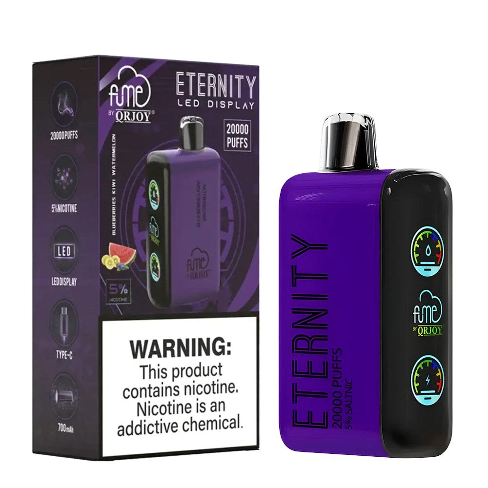 FUME ETERNITY 5% SALT NIC 20K PUFFS DISPOSABLE - BLUEBERRY KIWI WATERMELON