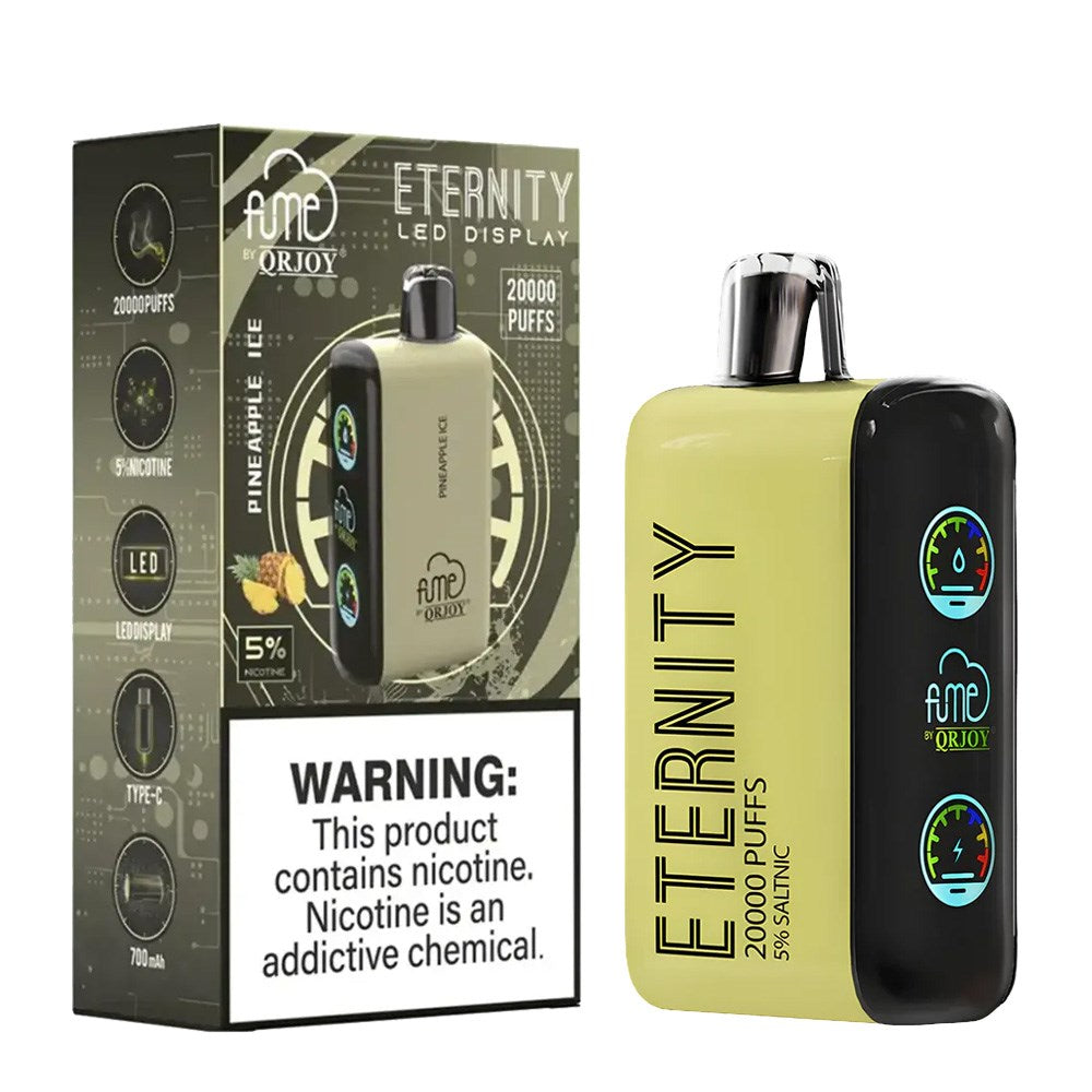 FUME ETERNITY 5% SALT NIC 20K PUFFS DISPOSABLE - PINEAPPLE ICE