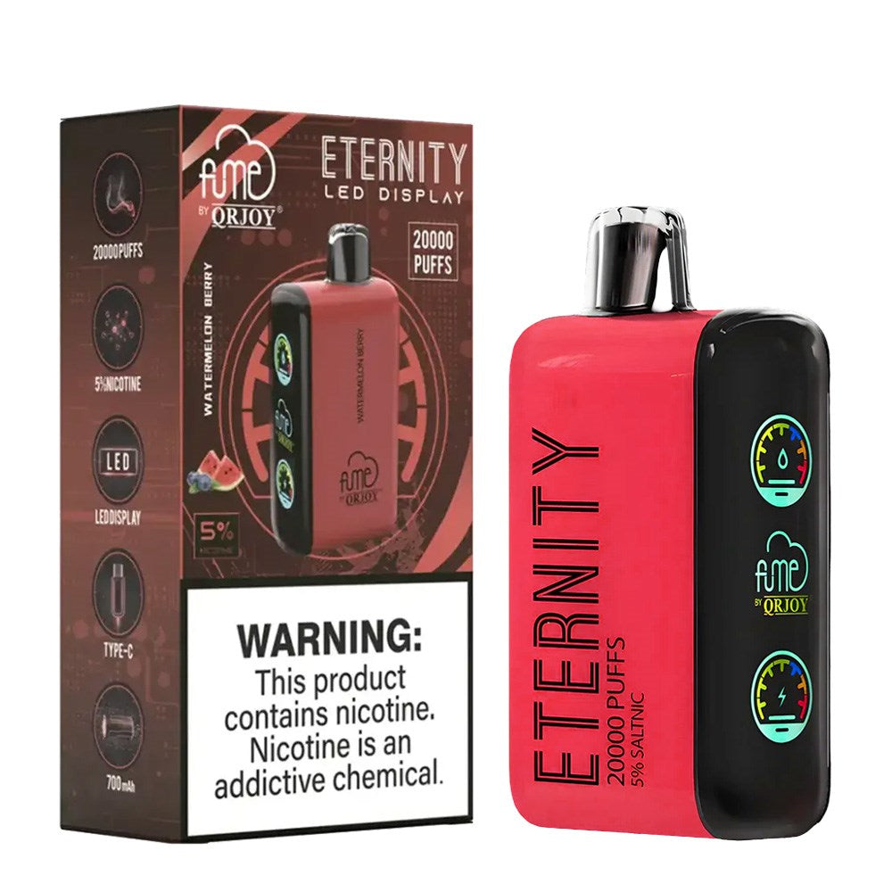 FUME ETERNITY 5% SALT NIC 20K PUFFS DISPOSABLE - WATERMELON BERRY