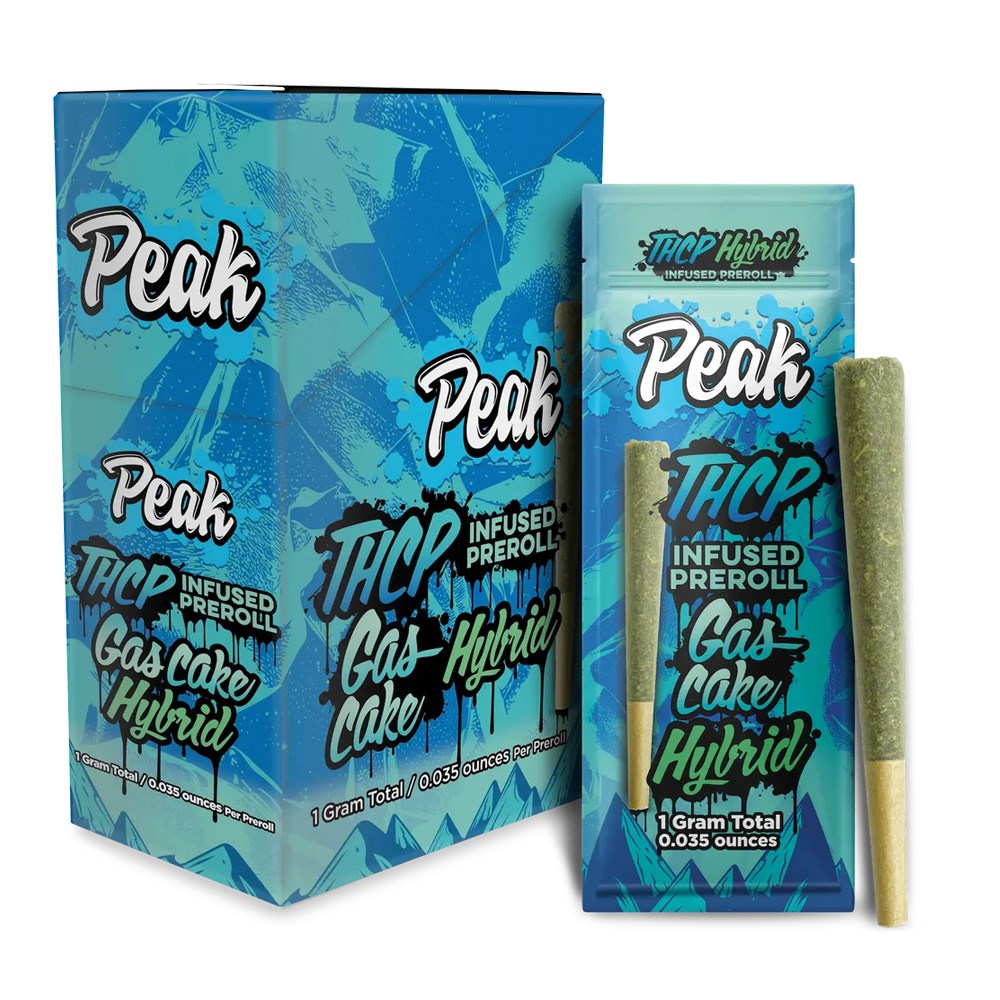 PEAK THCP UNFUSED 1G 10CT PREROLL HYBRID - GAS CAKE