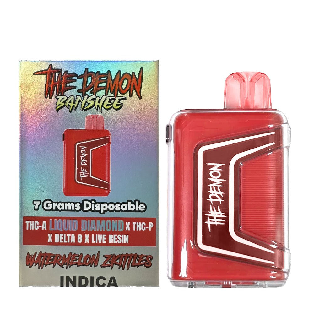THE DEMON BANSHEE BLEND 7G DISPOSABLE INDICA - WATERMELON ZKITTLES