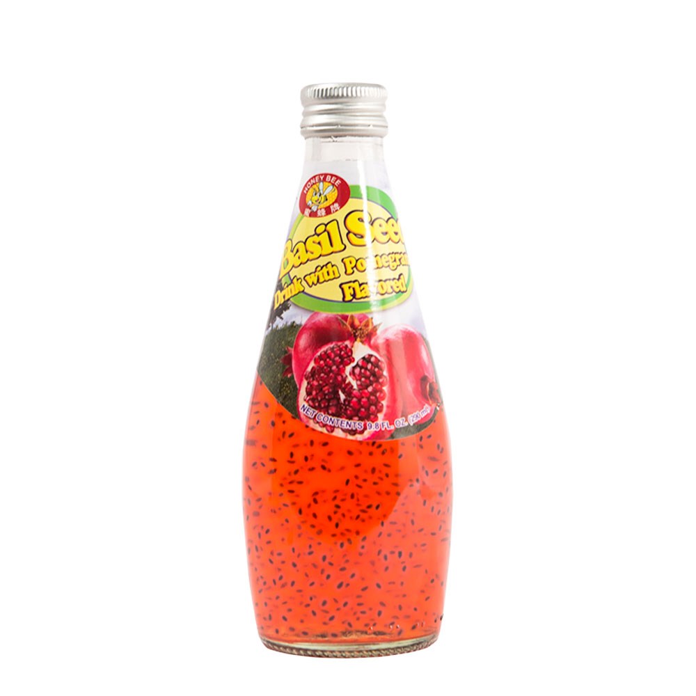 HONEY BEE 290ML THAILAND BOTTLE - BASIL SEED POMEGRANATE