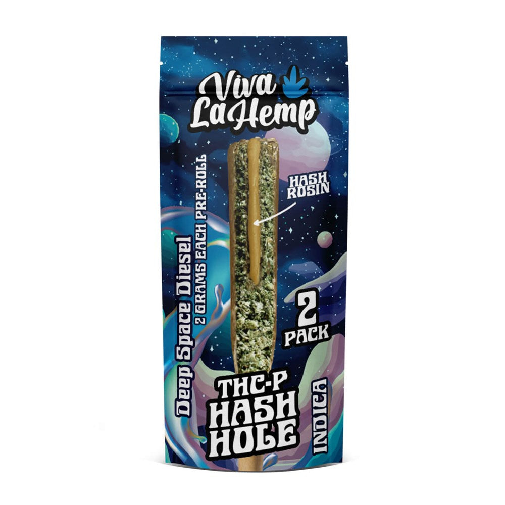 VIVA LA HEMP THCP HASH HOLE 2G PRE ROLLS INDICA - DEEP SPACE DIESEL