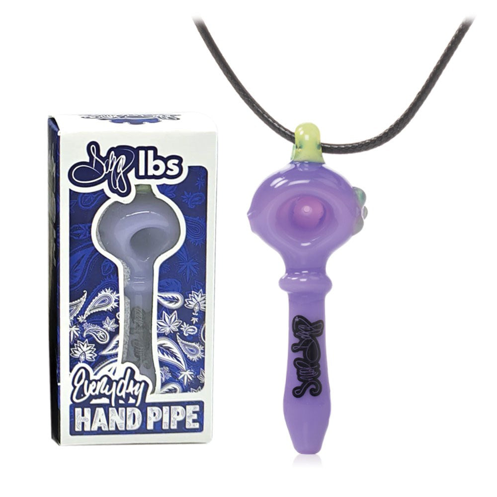 DOGG LBS 3" NECKLACE SPOON HAND PIPE - SLYME COLORS