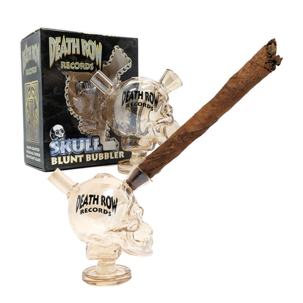 DRR 3" SKULL BLUNT BUBBLER - GOLD