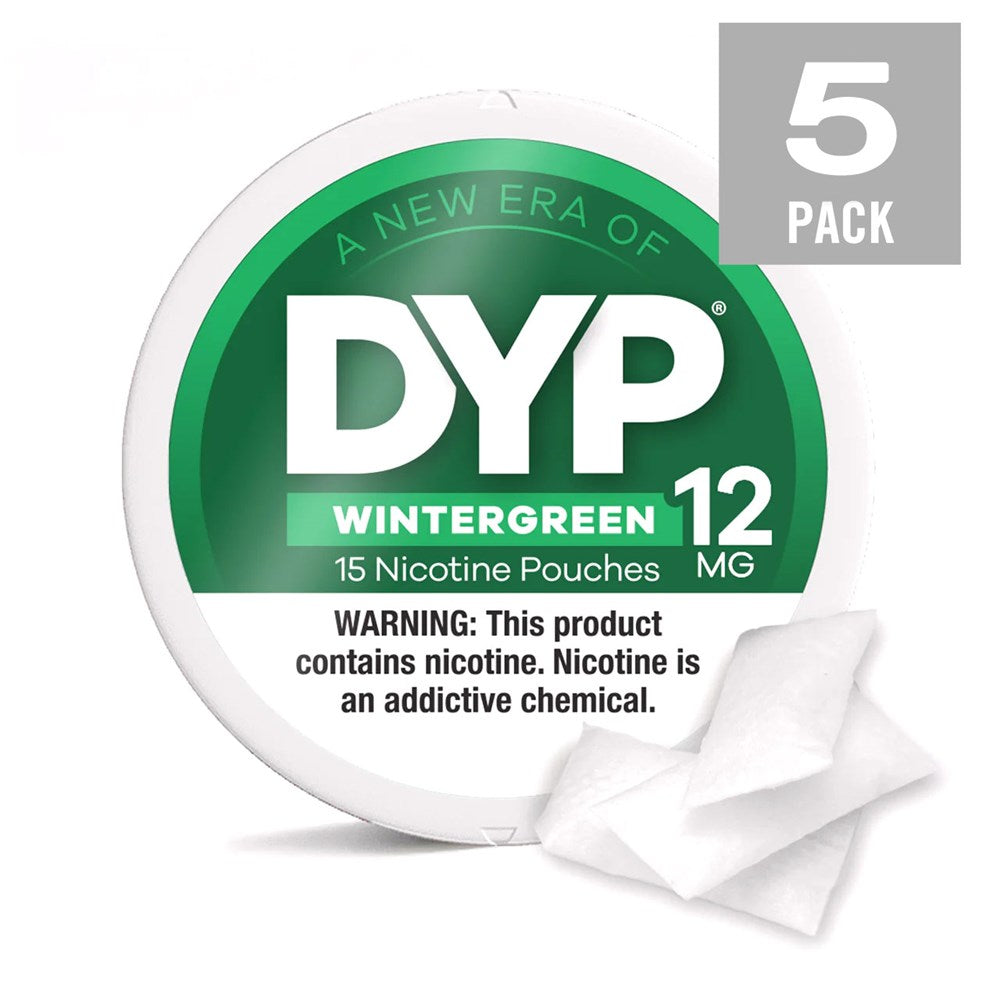 DYP NICOTINE12MG POUCHES - WINTERGREEN
