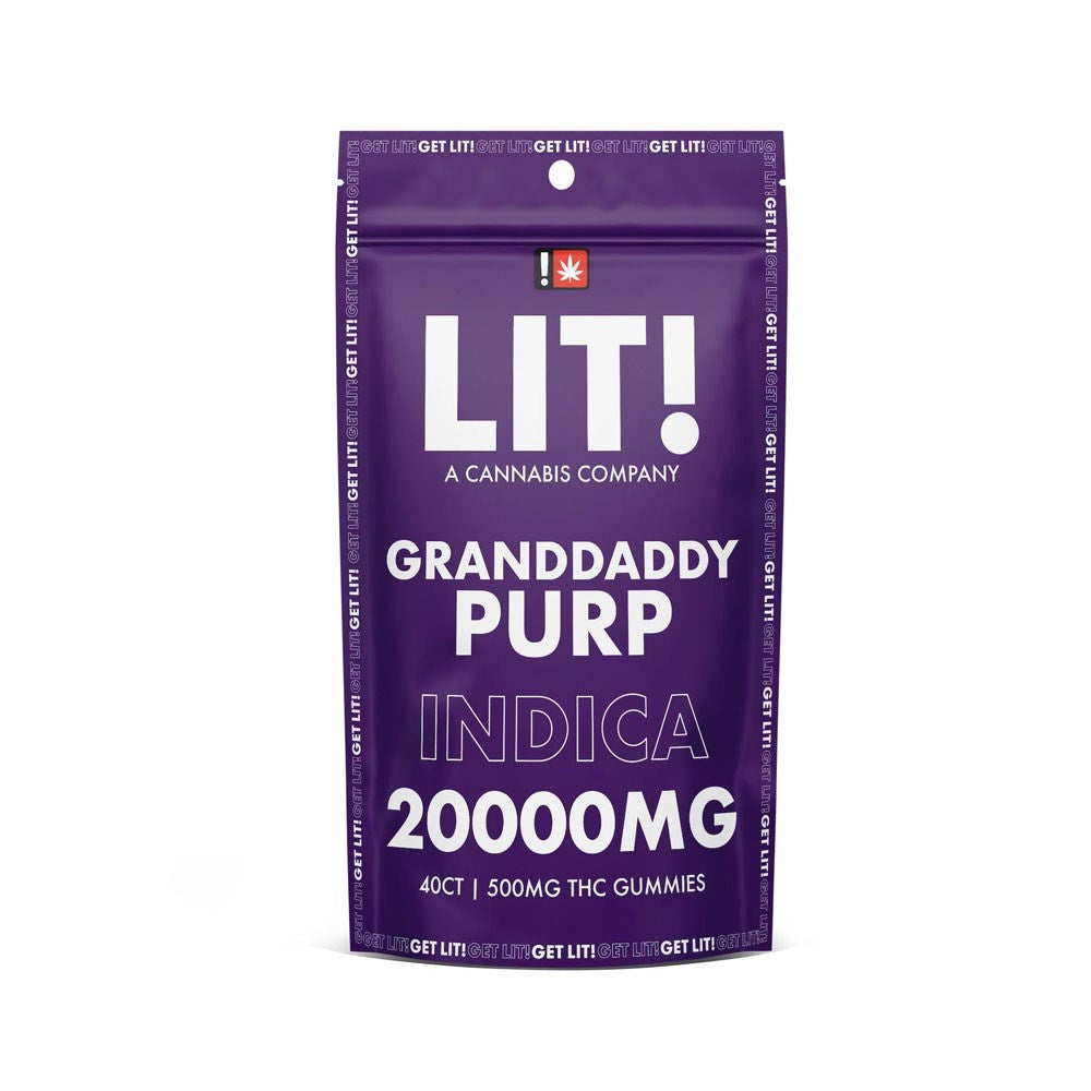 LIT! THC DIAMOND 500MG GUMMIES INDICA - GRANDADDY