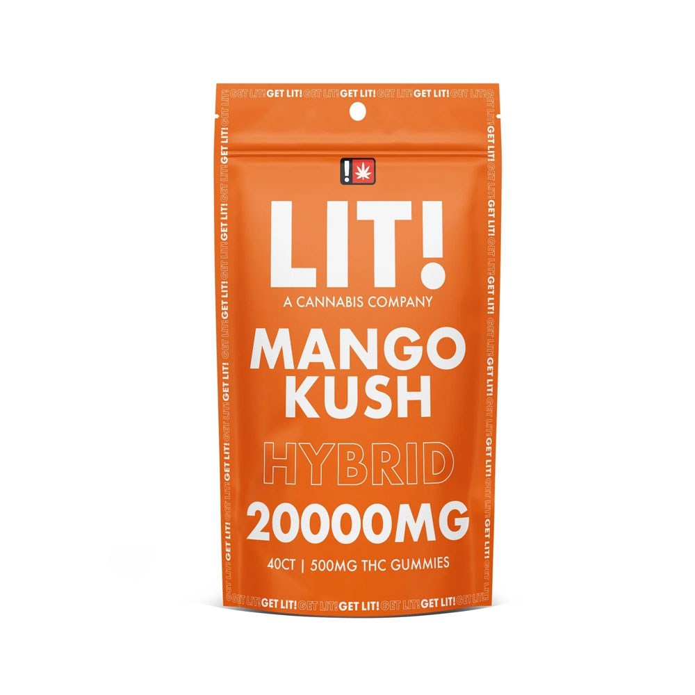 LIT! THC DIAMOND 500MG GUMMIES HYBRID - MANGO KUSH
