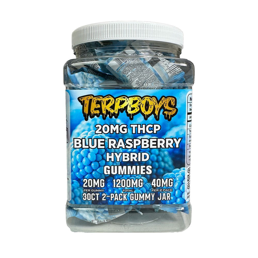 TERPBOY THCP 20MG GUMMIES JAR - BLUE RASPBERRY