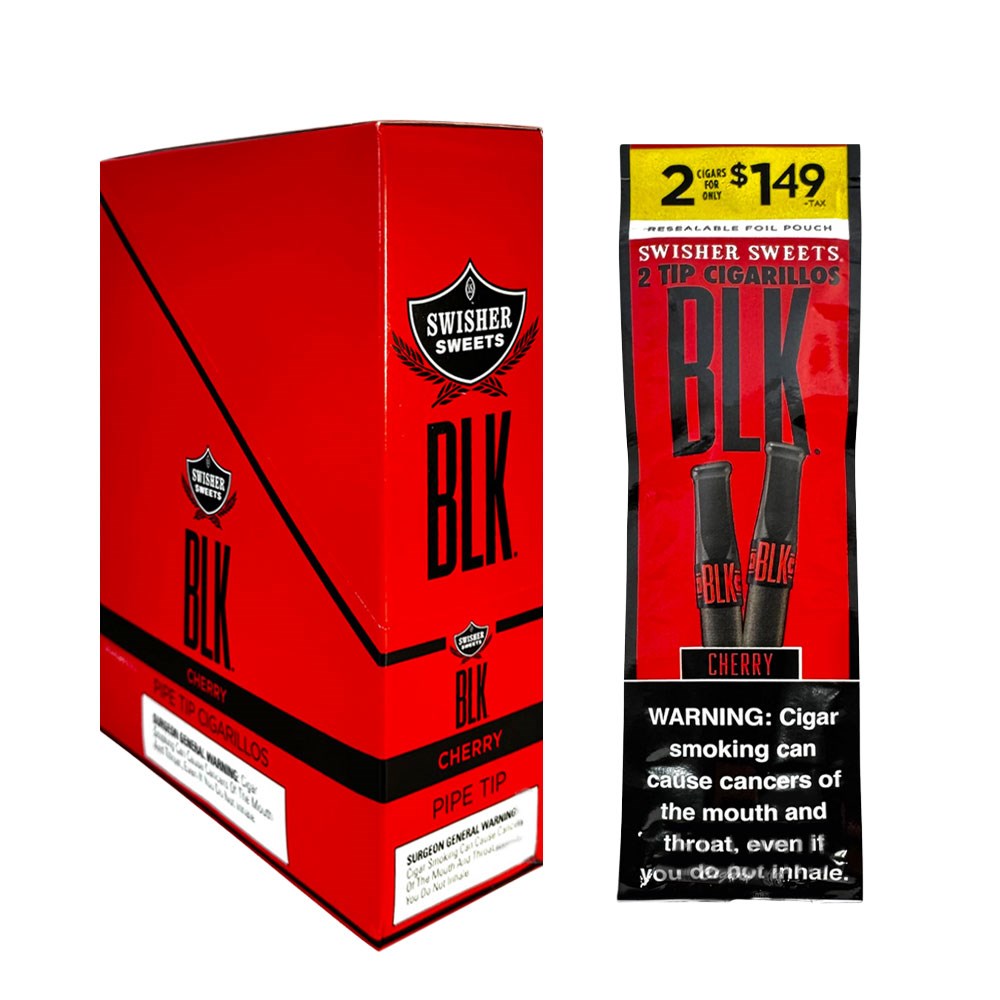 SS BLK 2/1.49 2CTS TIP CIGARILLOS - CHERRY