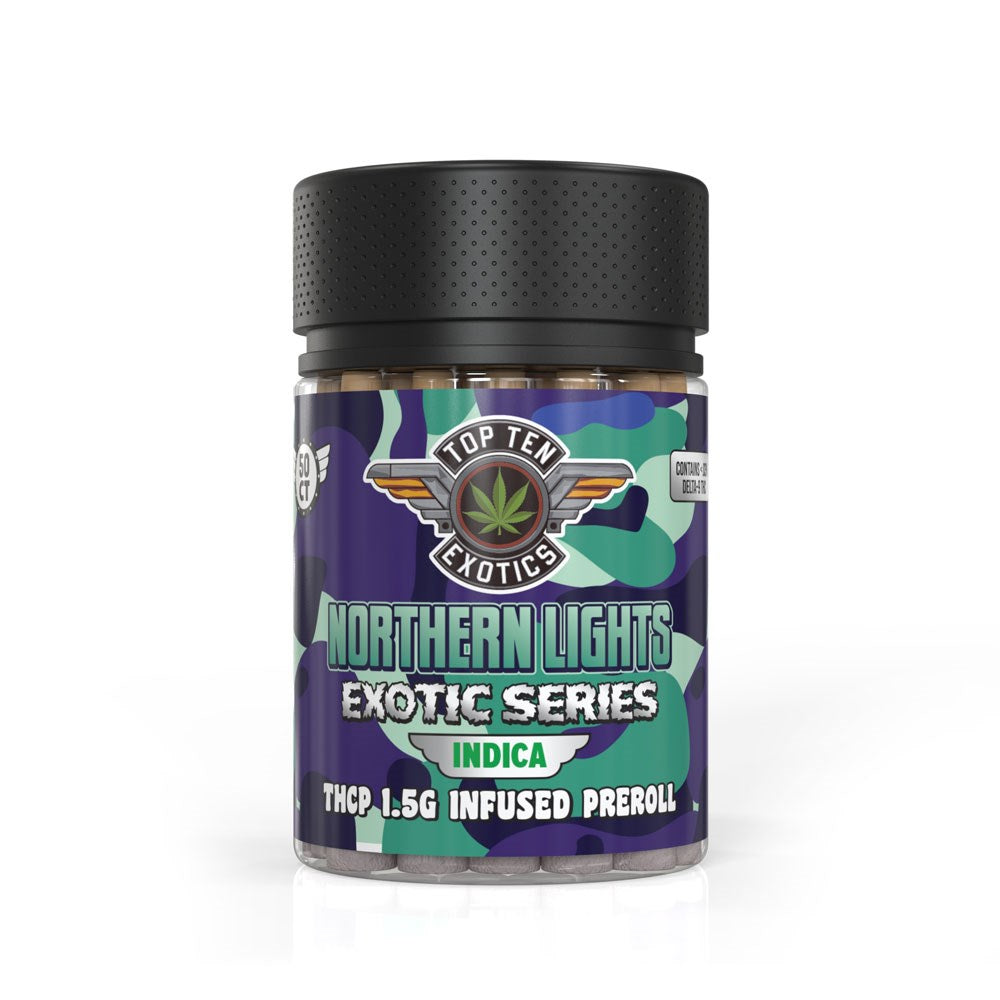 TOP TEN EXOTIC THCP 1.5G PREROLLS INDICA - NORTHERN LIGHT