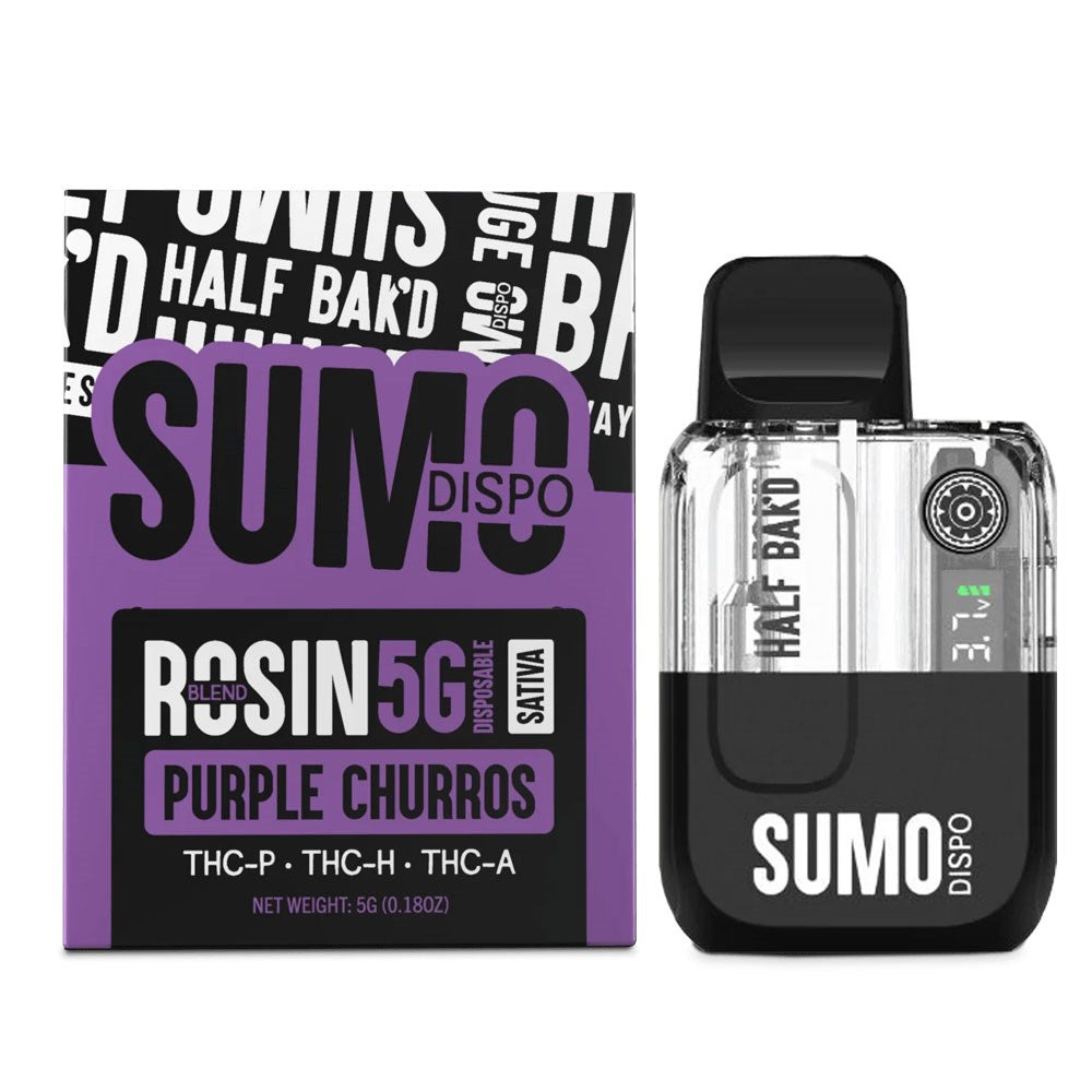 HALF BAK'D ROSIN BLEND SUMO 5G DISPOSABLE - PURPLE CHURROS