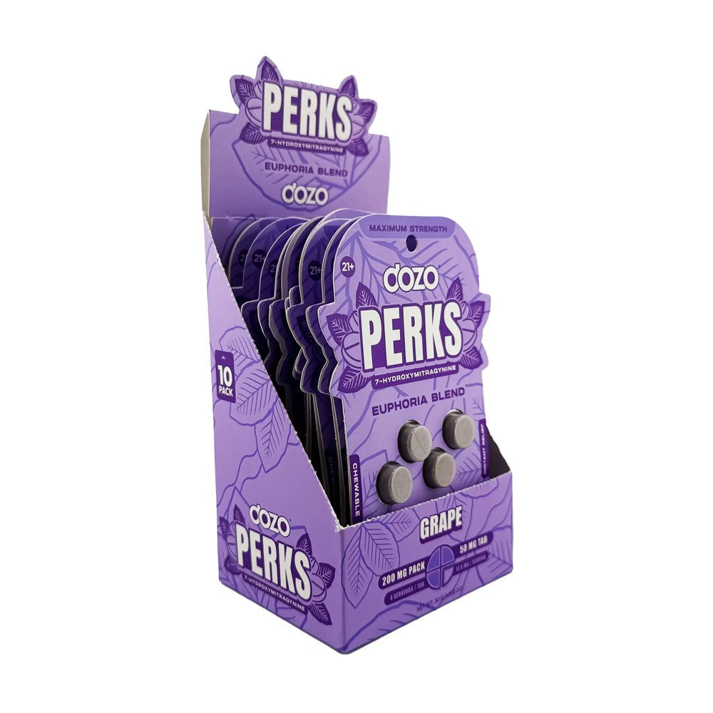 DOZO PERKS 7OHM EUPHORIA BLEND 4CT 50MG PILLS - GRAPE