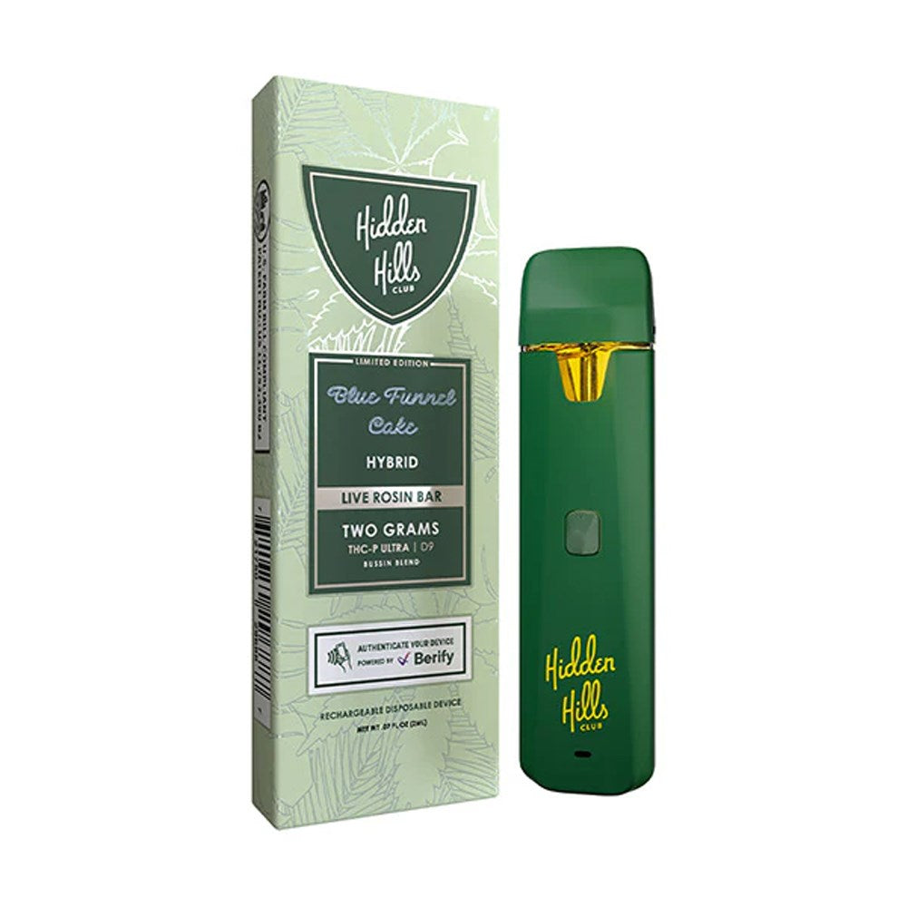 HIDDEN HILLS THCP/D9 BUSSIN BLEND 2G DISPOSABLE HYBRID - BLUE FUNNEL CAKE