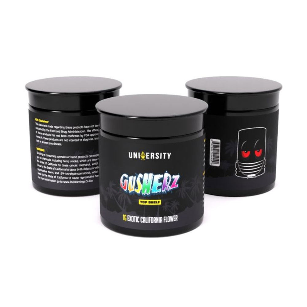 UNIVERSITY THCP 1OZ CALIFORNIA FLOWER - GUSHERZ
