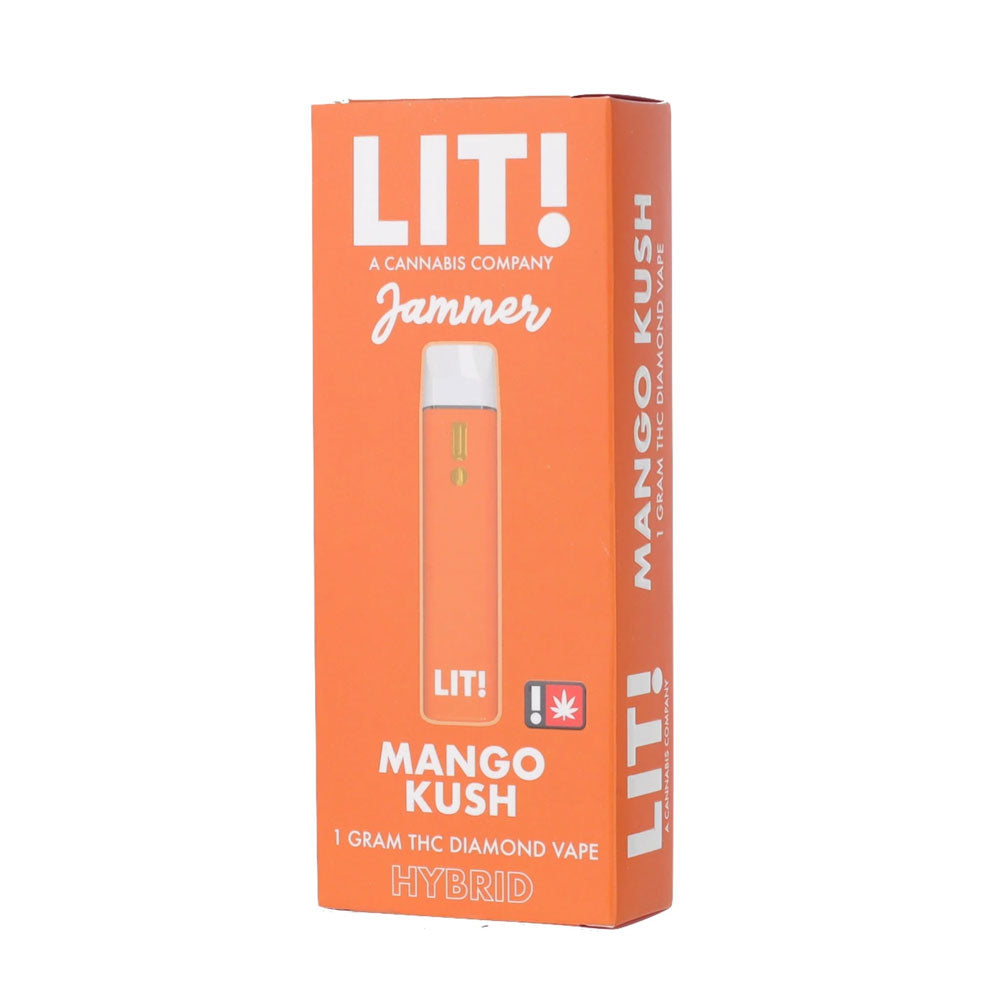 LIT! JAMMER THC DIAMOND 1G DISPOSABLE HYBRID - MANGO KUSH