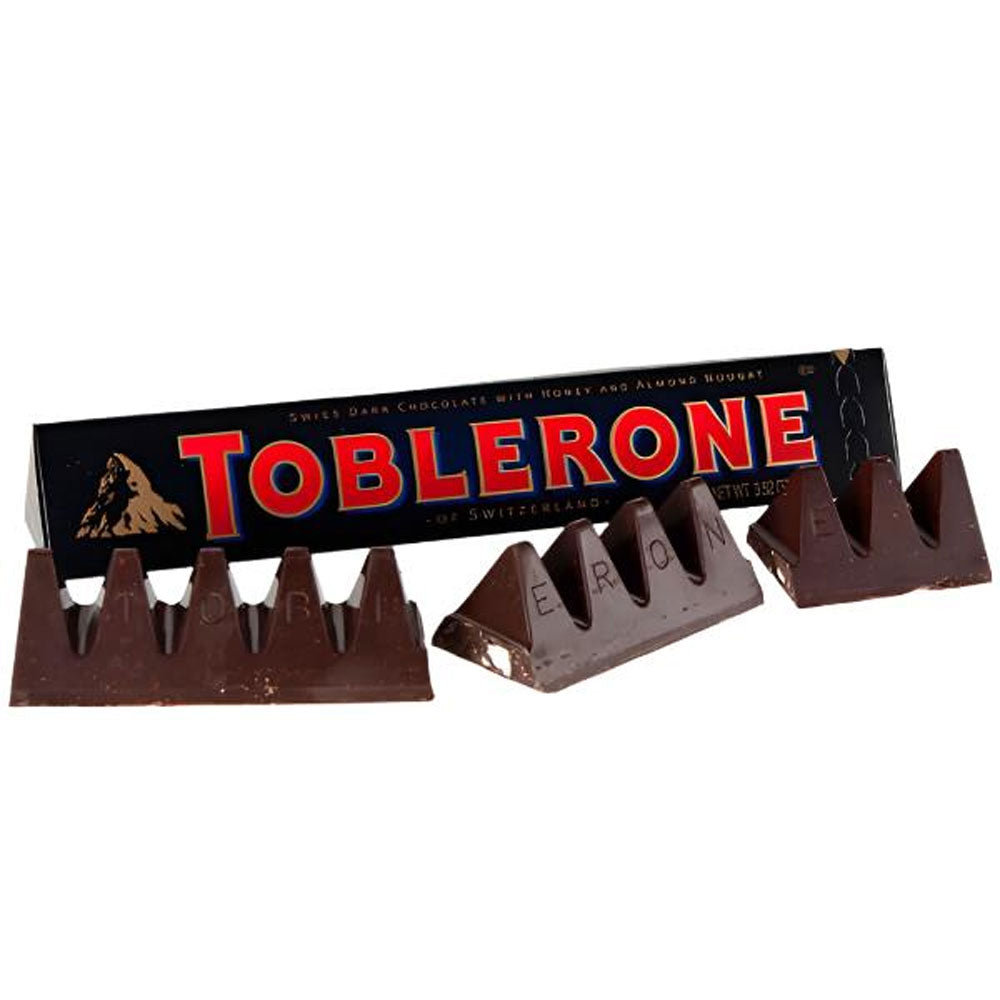 TOBLERONE DARK CHOCOLATE W/ HONEY &ALMOND NOUGAT