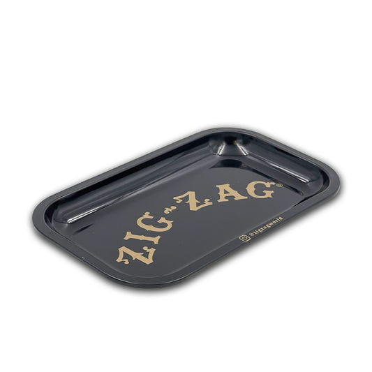 ZIG ZAG BLACK ROLLING LARGE TRAY