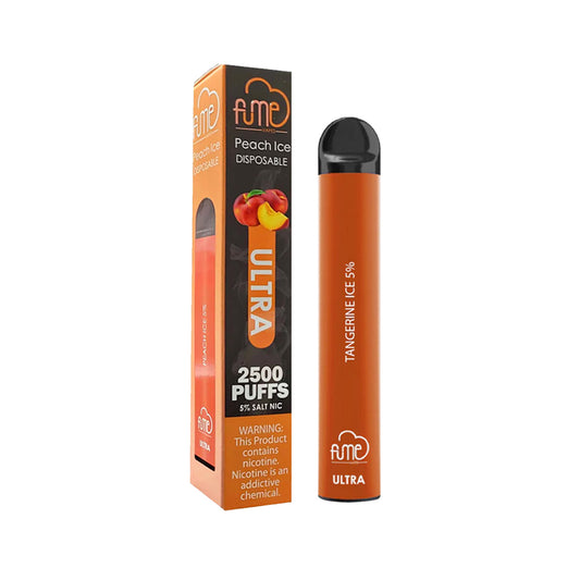FUME ULTRA 5% SALT NIC DISPOSABLE - TANGERINE ICE