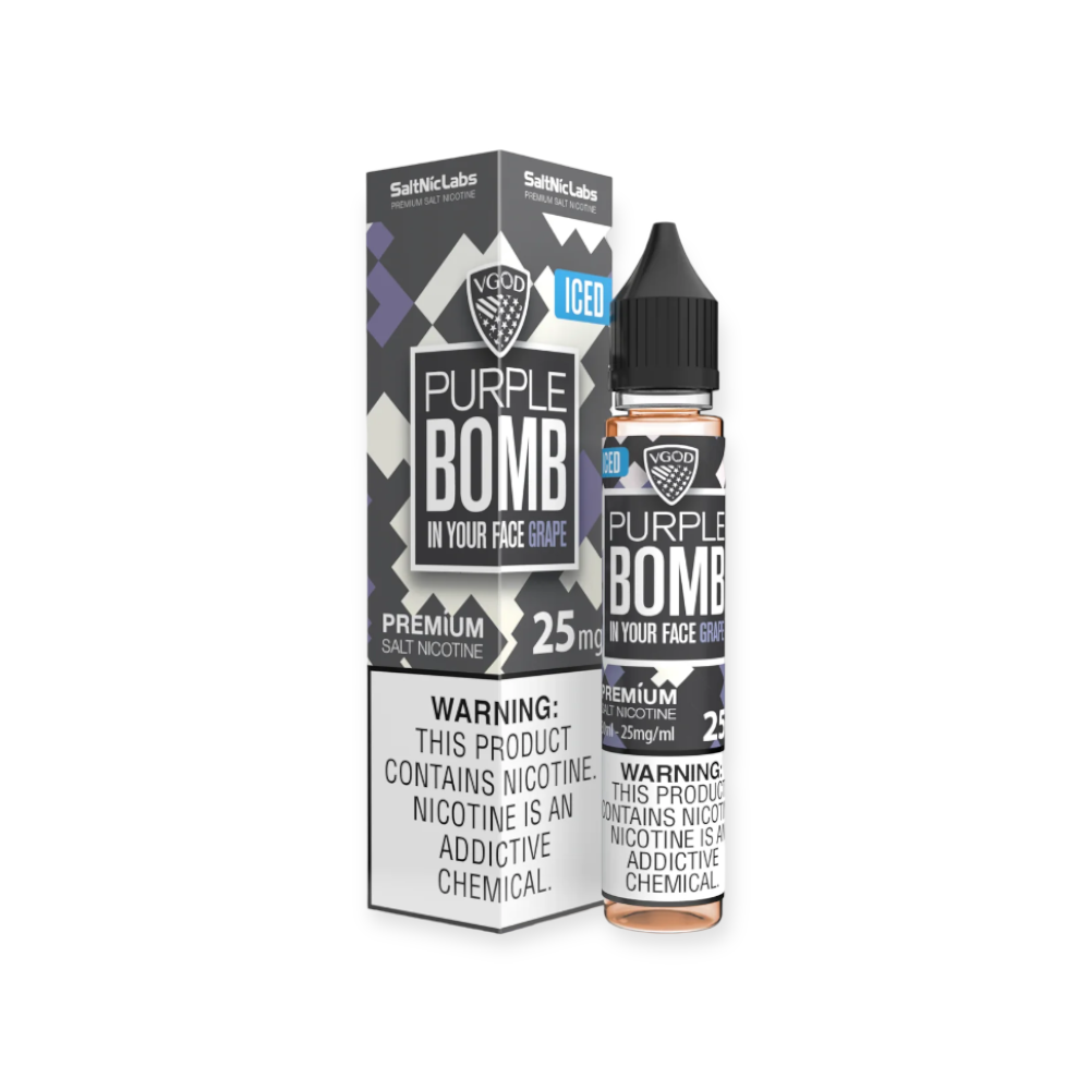 VGOD SALT NIC 30ML ICED PURPLE BOMB 25MG
