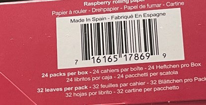 JUICY HEMP 1 1/4 - RASPBERRY