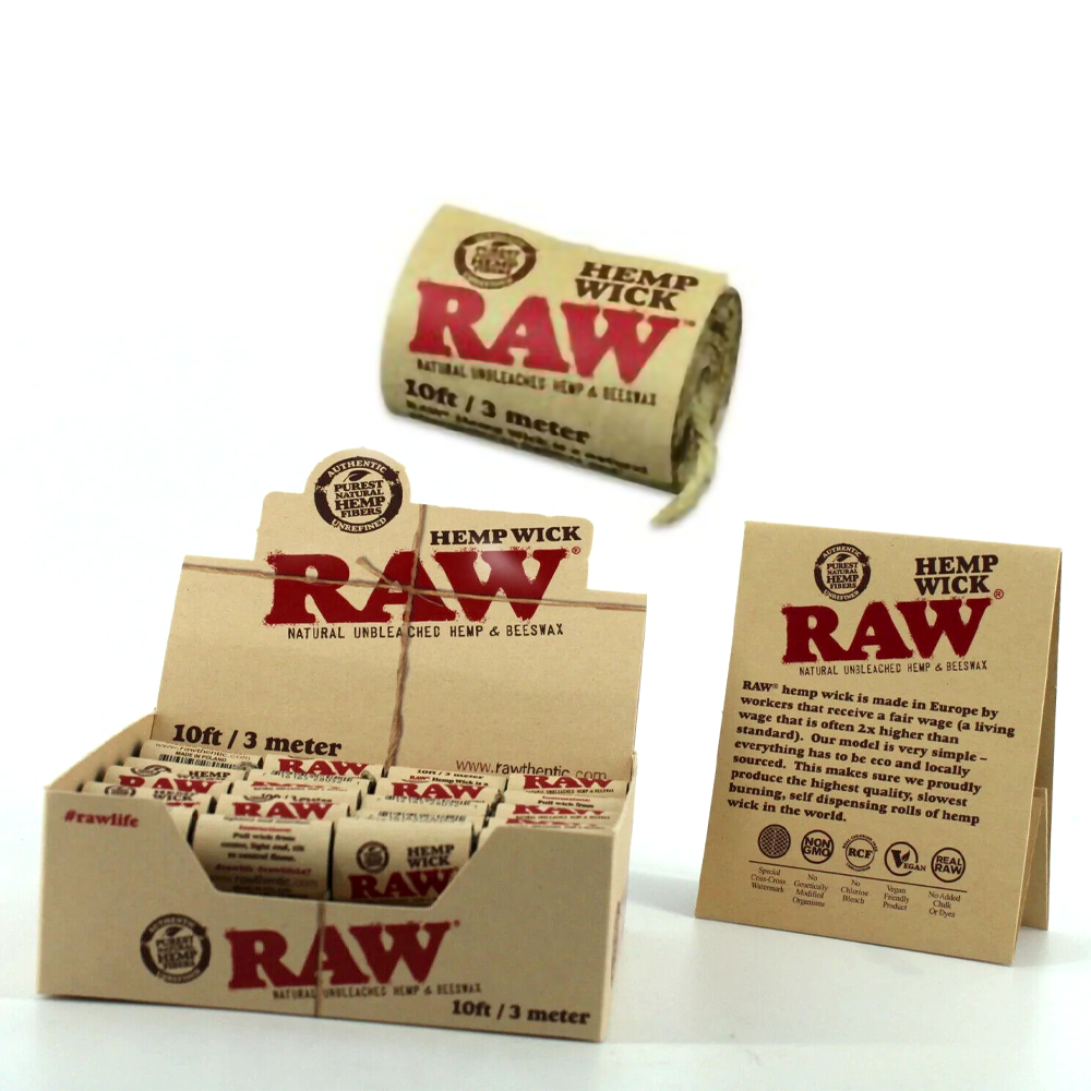 RAW HEMP WICK 10FT/3 METER