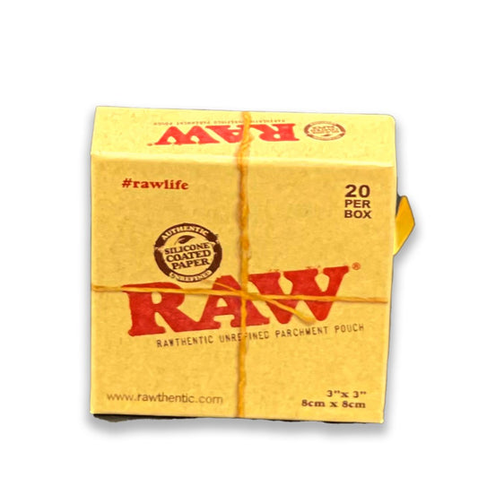 RAW PARCHMENT PAPER POUCH 3"X 3"