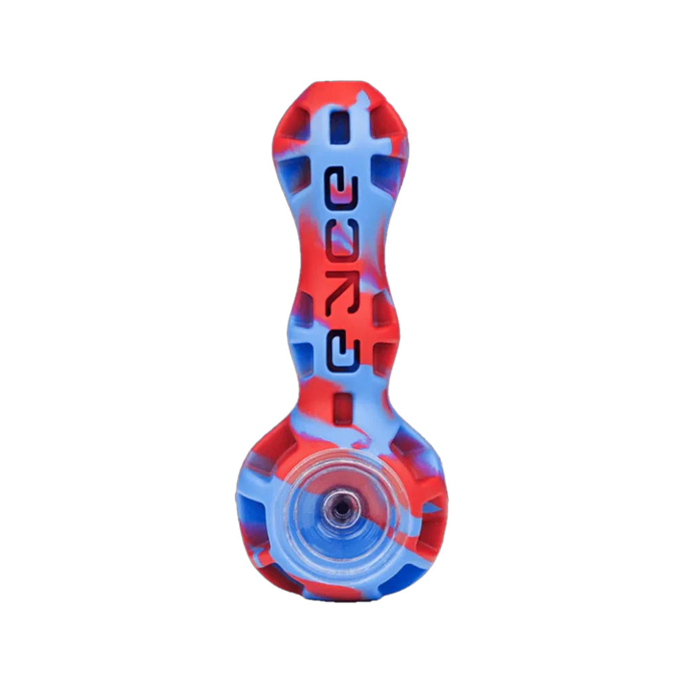 EYCE SILICONE SPOON PIPE - BLUE RED