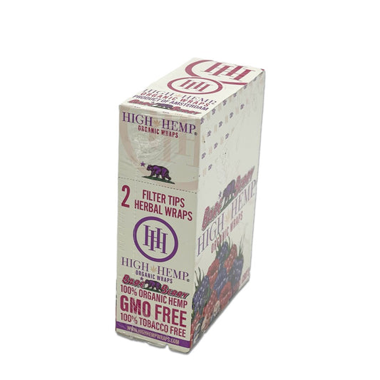 HIGH HEMP ORGANIC 2PK FILTER TIP WRAP - BARE BERRY