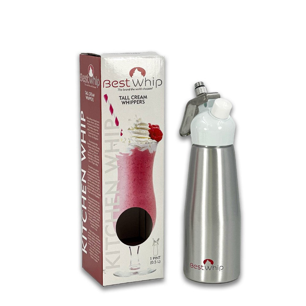 BEST WHIP PINT DISPENSER SILVER