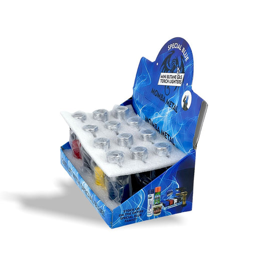 SPECIAL BLUE MOMBA METAL 3 FLAME TORCH