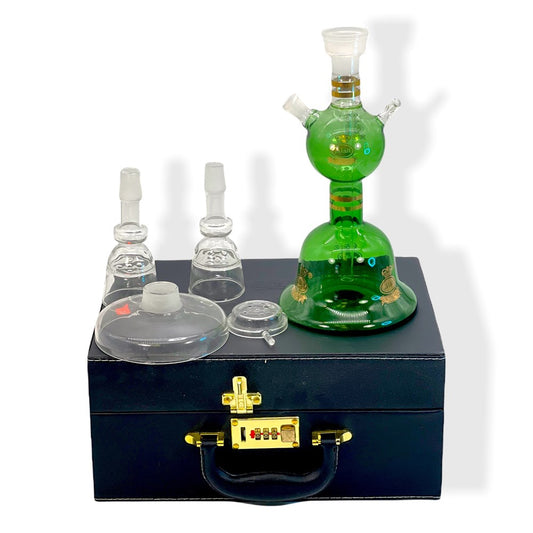 ALFAKHER GLASS HOOKAH BOX BLACK