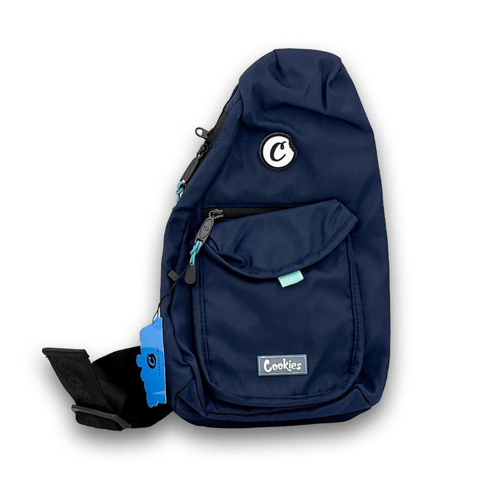 COOKIES SF TRAVELER SMELL PROOF SLING BAG - NAVY