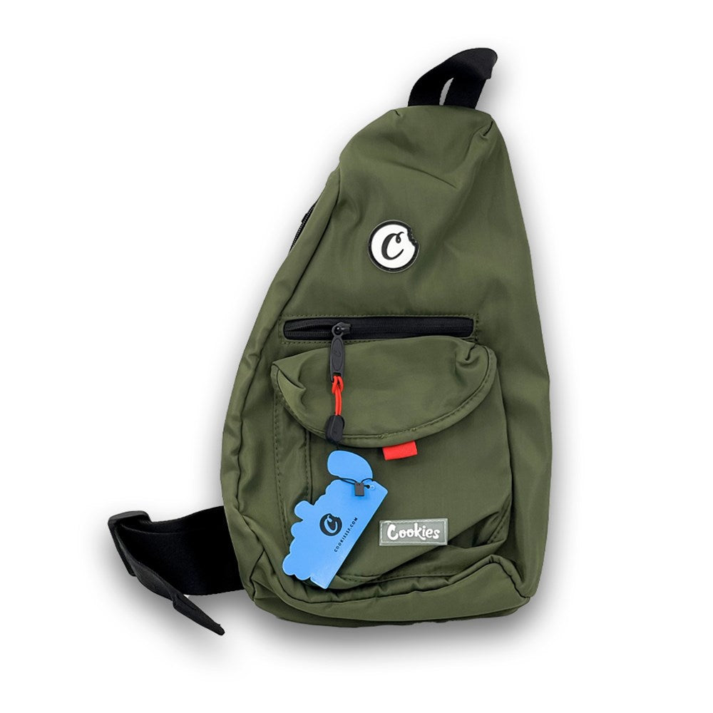 COOKIES SF TRAVELER SMELL PROOF SLING BAG - OLIVE