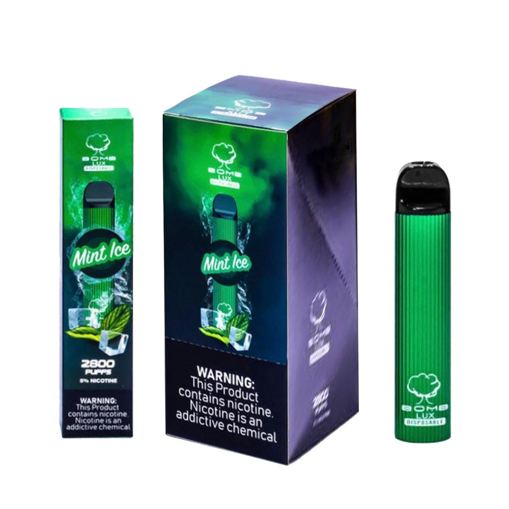 BOMB LUX 5% NIC DISPOSABLE - MINT ICE