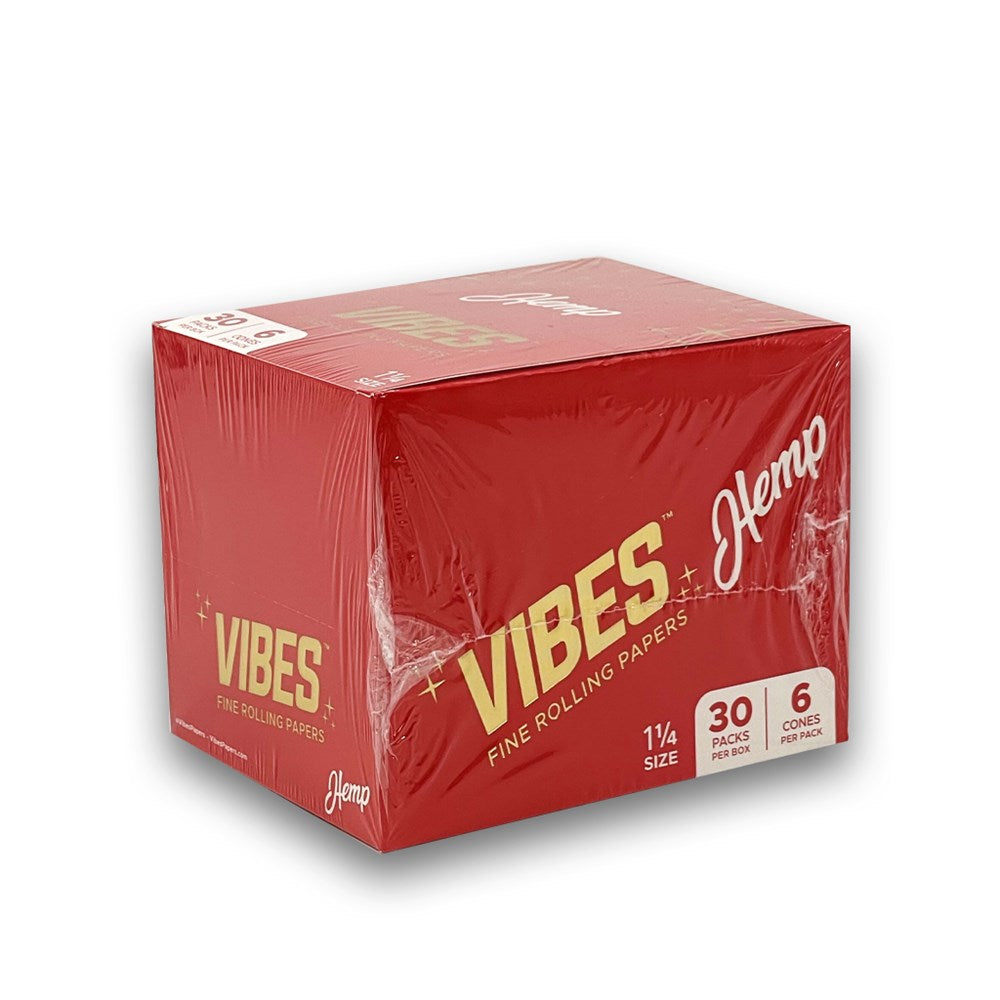 VIBES 1 1/4 HEMP COFFIN CONES