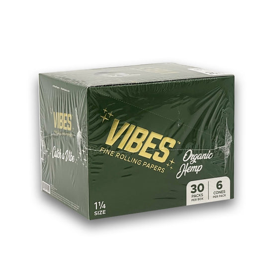 VIBES 1 1/4 ORGANIC HEMP COFFIN CONES