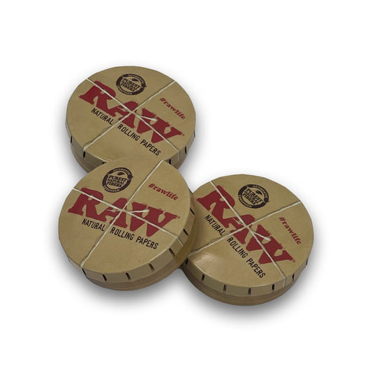 RAW ROUND METAL POP UP TIN